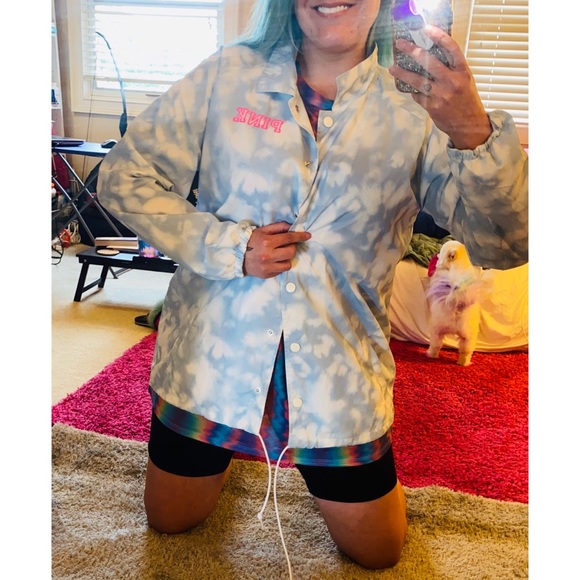 Victoria's Secret Pink Sky Cloud Jacket L $111 - Picture 13 of 16